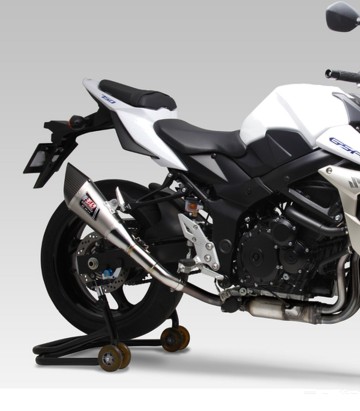 Yoshimura R-11 MotoGP Homologated Exhaust Blue Titanium with Carbon End Cap for Suzuki GSXS 1000 (15-16) 1a0-196-5e80b