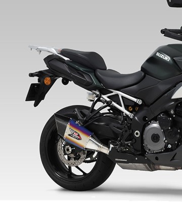 Yoshimura R-11Sq Exhaust Blue Titanium with Carbon End Cap for Suzuki GSXS 1000 (22-26) 110-19e-l16g1