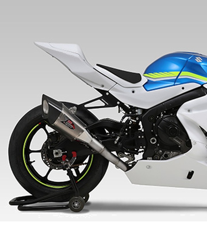 Yoshimura R-11Sq Full System Stainless with Carbon End Cap for Suzuki GSX-R 1000 (17-22) 150-50a-a15g1