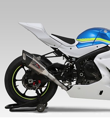 Yoshimura R-11Sq Full System Stainless with Carbon End Cap for Suzuki GSX-R 1000 (17-22) 150-50a-a15g1