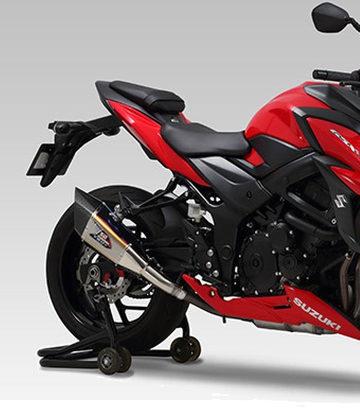 Escape Yoshimura R-11Sq JMCA Titanio azul para Suzuki GSXS 750 (17-25) 110-150-l16g1