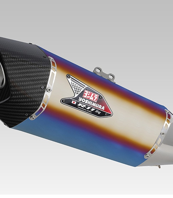 Yoshimura R-11Sq JMCA Exhaust Blue Titanium for Suzuki GSX 1300 R Hayabusa (21-26) 110-592-l16g1