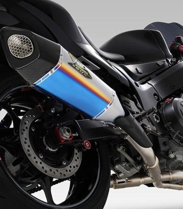 Escape completo Yoshimura R-11SqR Titanio azul para Suzuki GSX 1300 R Hayabusa (21-23) 110-592-a16g0