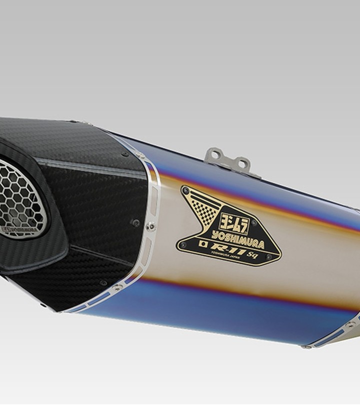 Yoshimura R-11SqR Full System Blue Titanium for Suzuki GSX 1300 R Hayabusa (21-23) 110-592-a16g0