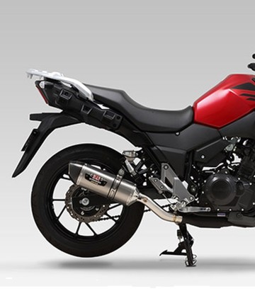 Yoshimura JMCA R-77S Exhaust Stainless with Carbon End Cap for Suzuki DL 250 V Strom (17-23) 110-130-5w50
