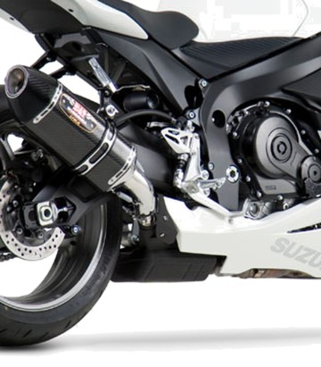 Yoshimura R-77 Trapezoidal Exhaust Carbon for Suzuki GSX-R 600 (11-19), GSX-R 750 (11-19) 1160020220