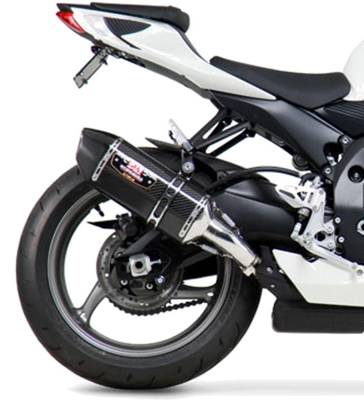 Yoshimura R-77 Trapezoidal Exhaust Carbon for Suzuki GSX-R 600 (11-19), GSX-R 750 (11-19) 1160020220