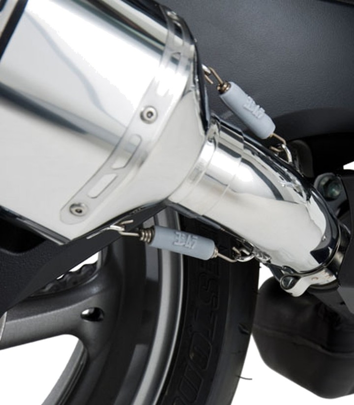 Yoshimura R-77 Trapezoidal Exhaust Stainless with Carbon End Cap for Suzuki GSX-R 600 (11-19), GSX-R 750 (11-19) 1160020520