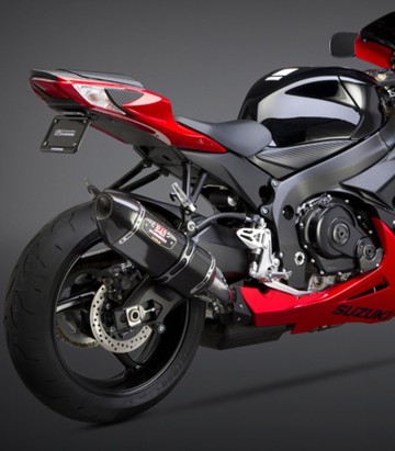 Yoshimura R-77 Trapezoidal Exhaust Carbon for Suzuki GSX-R 600 (11-19) 11600e0220