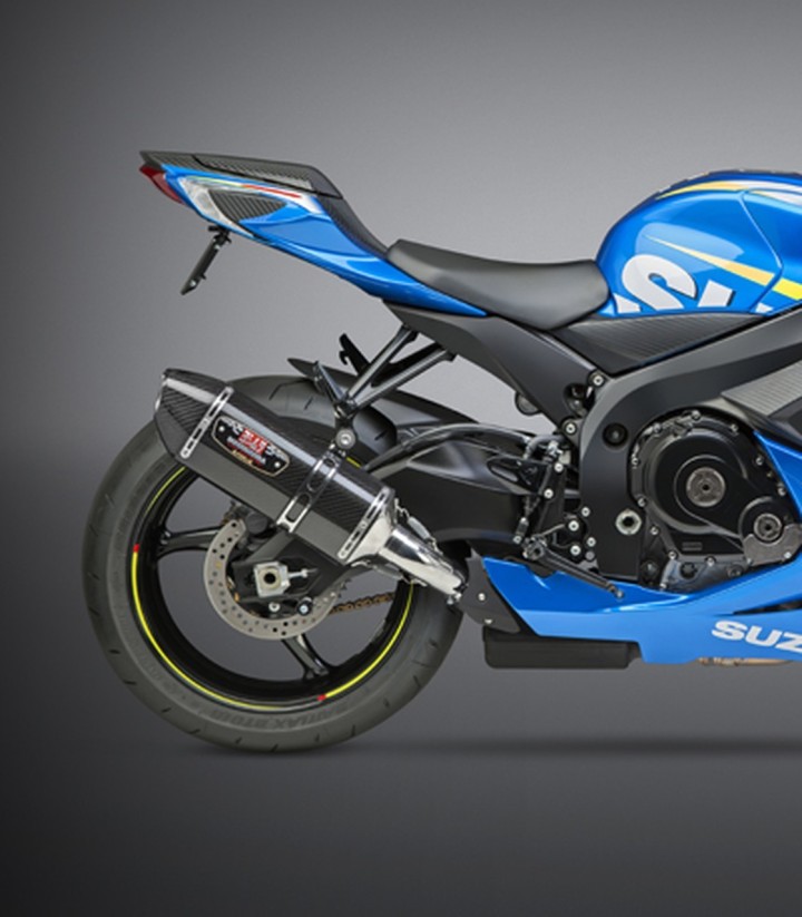 Yoshimura R-77 Trapezoidal Exhaust Carbon for Suzuki GSX-R 600 (11-19) 11600e0220