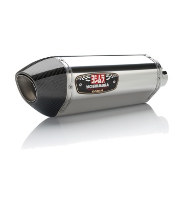 Yoshimura R-77 Trapezoidal Exhaust Stainless with Carbon End Cap for Suzuki GSX-R 600 (11-19) 11600e0520
