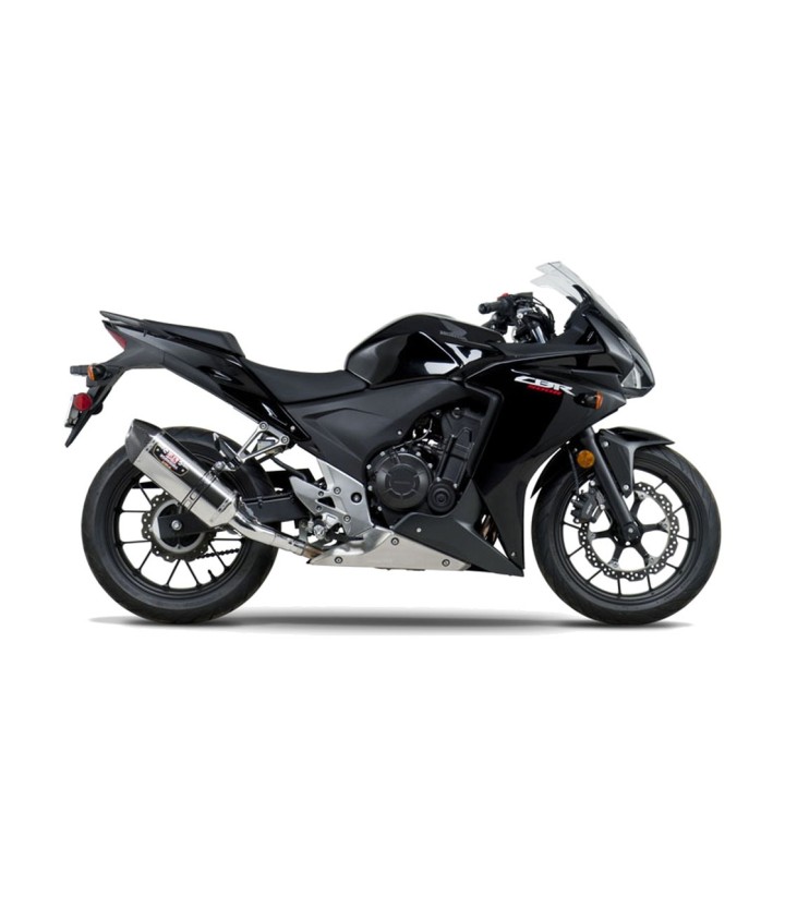 Escape Yoshimura R-77 Trapezoidal Acero con punta de carbono para Honda CB 500 F/R/X, CBR 500 R (13-15) 1250020520