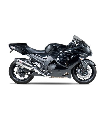 Escape Yoshimura R-77 Trapezoidal Acero con punta de carbono para Kawasaki ZX 14 R (12-23) 1414020520