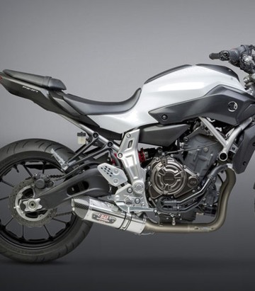 Yoshimura R-77 Works Finish Full System Stainless with Carbon End Cap for several Yamaha models 13700aj520