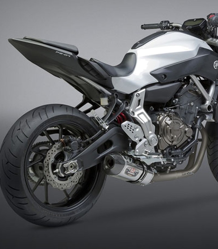 Yoshimura R-77 Works Finish Full System Stainless with Carbon End Cap for several Yamaha models 13700aj520