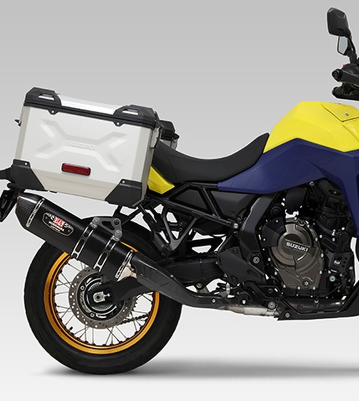 Yoshimura R-77J Exhaust Metal Magic with Carbon End Cap for Suzuki DL 800 V Strom (23-26) 110-17a-5w20