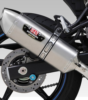 Escape completo Yoshimura R-77J JMCA Titanio con punta de acero para Suzuki SV 650 (22-25) 110-119-5v80