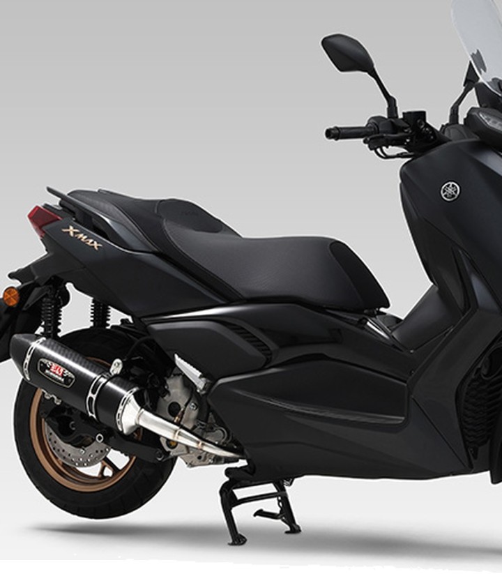 Yoshimura R-77J JMCA Full System Metal Magic with Carbon End Cap for Yamaha X MAX 125 (21-22) 110a-319-5120