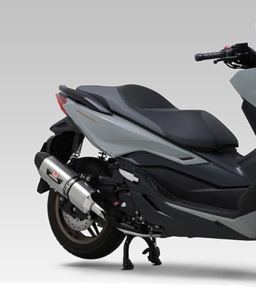 Yoshimura R-77J JMCA Full System Satin Stainless with Carbon End Cap for Honda Forza 125 (23) 110a-47c-5130