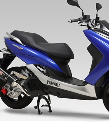 Yoshimura R-77S JMCA Full System Metal Magic with Carbon End Cap for Yamaha XC 125 R Majesty S (14-20) 110-364-5121