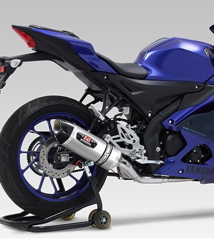 Yoshimura R-77S JMCA Full System Stainless with Carbon End Cap for several Yamaha models 110a-36a-5150