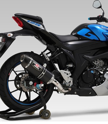 Yoshimura R-77S JMCA Full System Metal Magic with Carbon End Cap for Suzuki GSX-R 125 (18-23) 110a-525-5120