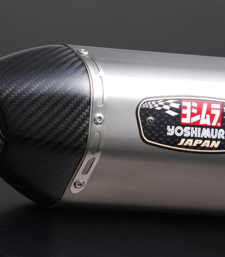 Yoshimura Sports R-77J Full System Satin Stainless with Carbon End Cap for several Honda models 180a-45f-5130