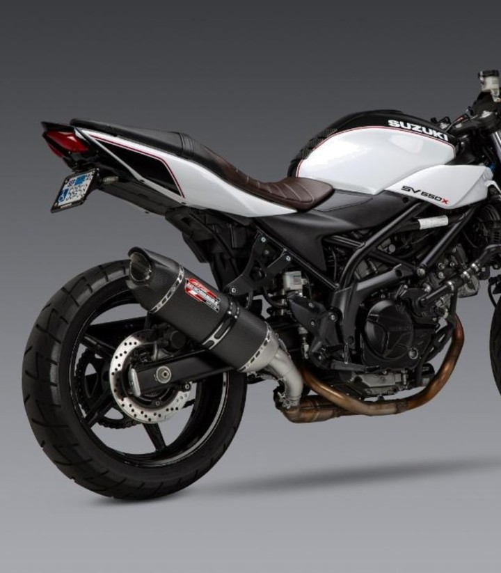 Yoshimura AT2 Exhaust Carbon for Suzuki SV 650 (17-26) 11670bm222