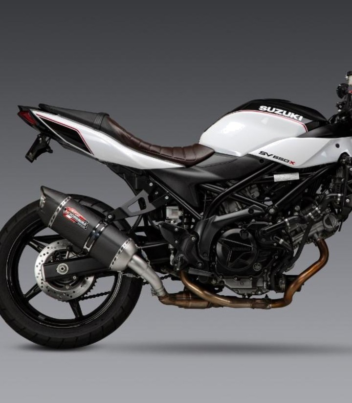 Yoshimura AT2 Exhaust Carbon for Suzuki SV 650 (17-26) 11670bm222