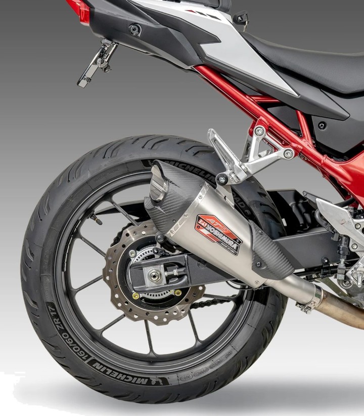 Yoshimura AT2 Exhaust Stainless with Carbon End Cap for Honda CB 750 F Hornet (23-26) 12760bp520
