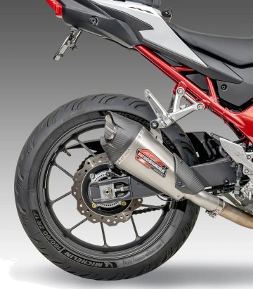 Yoshimura AT2 Exhaust Stainless with Carbon End Cap for Honda CB 750 F Hornet (23-26) 12760bp520