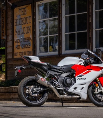 Yoshimura AT2 Full System Stainless with Carbon End Cap for Yamaha R9 (24) 13900sp520