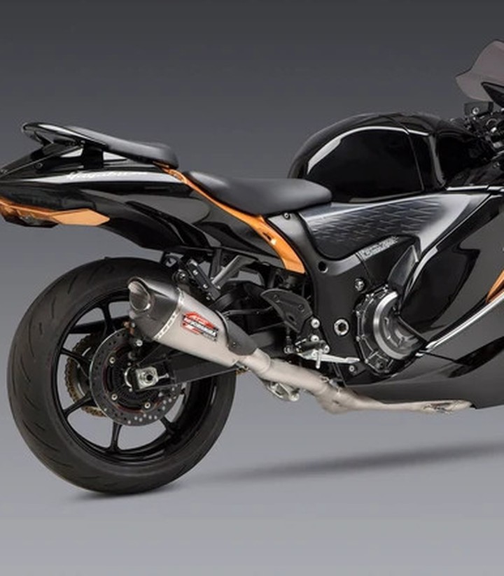 Yoshimura AT2 SS Full System Stainless with Carbon End Cap for Suzuki GSX 1300 R Hayabusa (21-24) 11211ap520