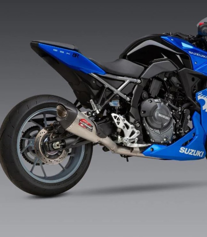 Yoshimura AT2 SS Full System Stainless with Carbon End Cap for Suzuki GSX-8R (23-24), GSX-8S (23-24) 11720ap520