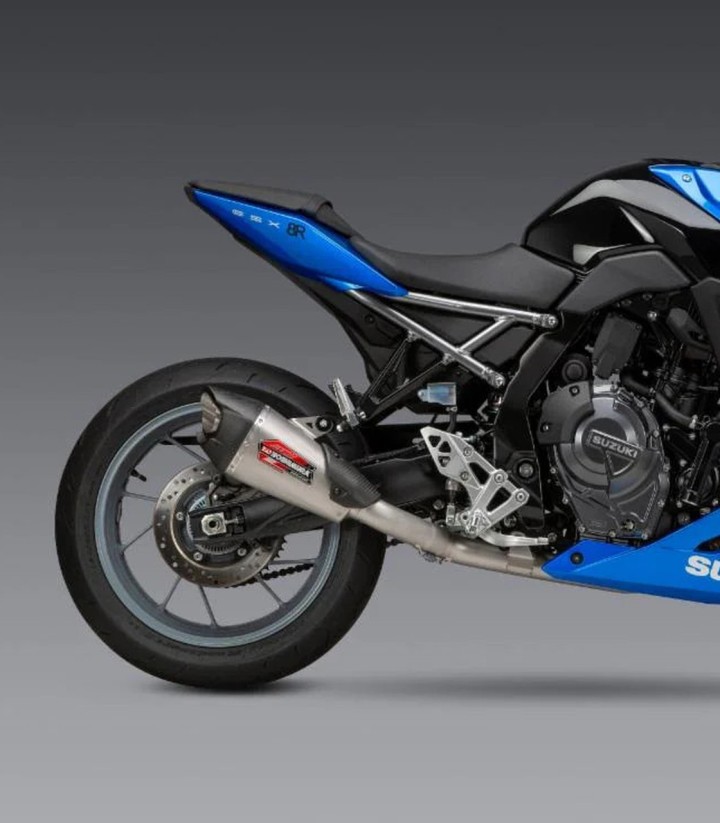 Yoshimura AT2 SS Full System Stainless with Carbon End Cap for Suzuki GSX-8R (23-24), GSX-8S (23-24) 11720ap520