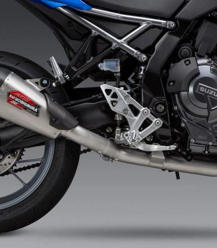 Yoshimura AT2 SS Full System Stainless with Carbon End Cap for Suzuki GSX-8R (23-24), GSX-8S (23-24) 11720ap520