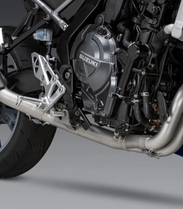 Yoshimura AT2 SS Full System Stainless with Carbon End Cap for Suzuki GSX-8R (23-24), GSX-8S (23-24) 11720ap520