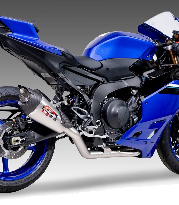 Yoshimura AT2 SS Full System Stainless with Carbon End Cap for Yamaha R9 (24) 13900ap520