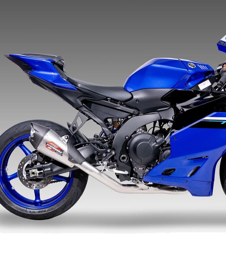 Yoshimura AT2 SS Full System Stainless with Carbon End Cap for Yamaha R9 (24) 13900ap520