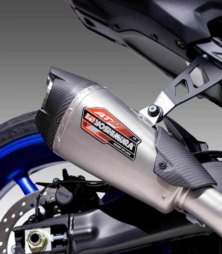 Yoshimura AT2 SS Full System Stainless with Carbon End Cap for Yamaha R9 (24) 13900ap520