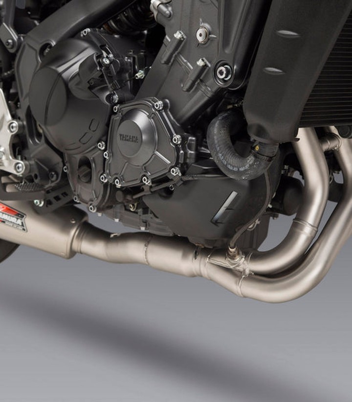 Yoshimura AT2 SS Full System Stainless with Carbon End Cap for Yamaha MT 09 (21-24), XSR 900 (22-24) 13992ap521