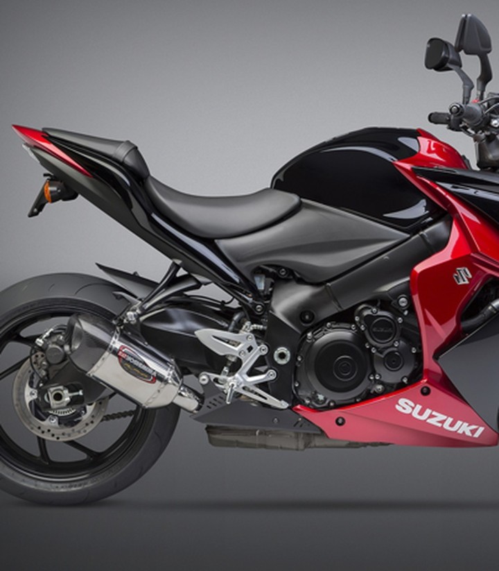 Yoshimura Alpha Exhaust Stainless with Carbon End Cap for Suzuki GSXS 1000 (15-20) 11100em520