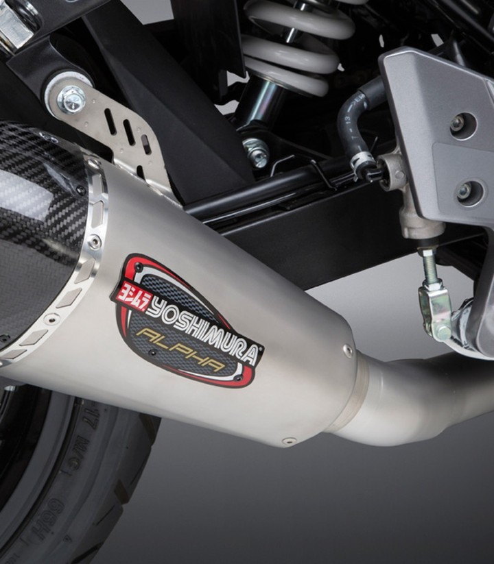 Impianto di scarico completo Yoshimura Alpha Acciaio con fondello in carbonio per Suzuki GSX-R 250 (18-20) 11260ap520