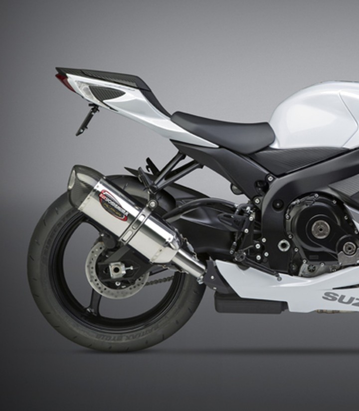 Auspuff Yoshimura Alpha Stahl mit Carbon-Endkappe für Suzuki GSX-R 600 (11-19), GSX-R 750 (11-19) 11600em520