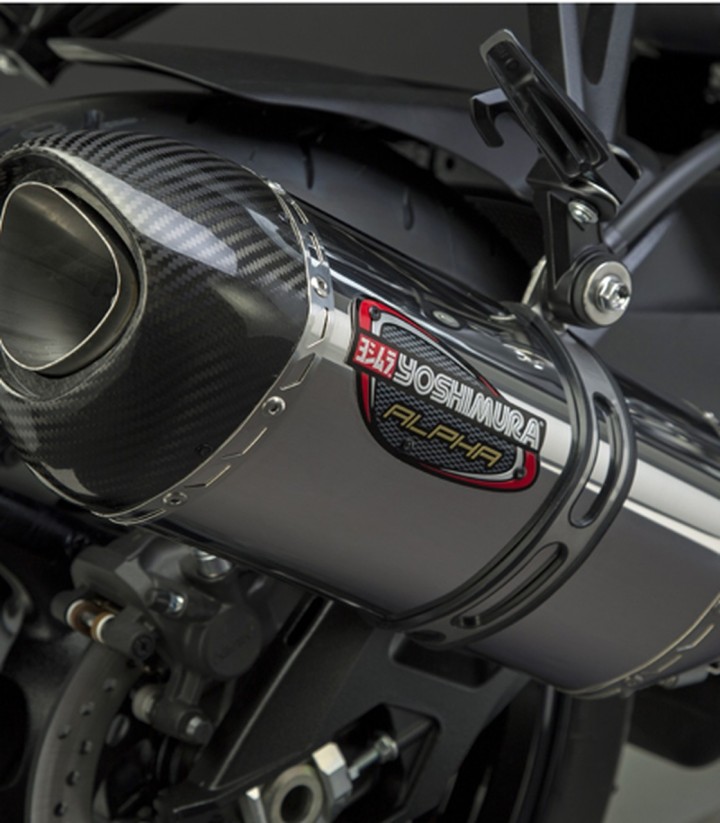 Uitlaat Yoshimura Alpha Staal met carbon eindkap voor Suzuki GSX-R 600 (11-19), GSX-R 750 (11-19) 11600em520