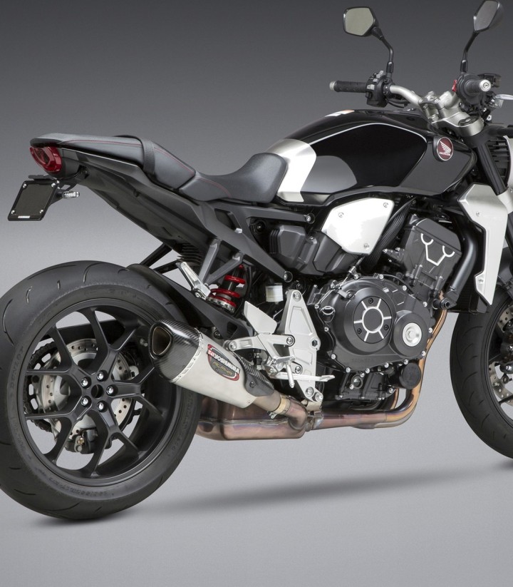 Auspuff Yoshimura Alpha T Stahl mit Carbon-Endkappe für Honda CB 1000 R (18-19) 12101bp520
