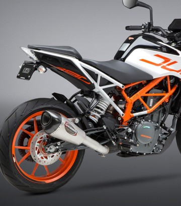 Yoshimura Alpha T Exhaust Stainless with Carbon End Cap for KTM Duke 390 (17-19) 16381bp520