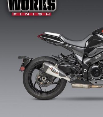 Uitlaat Yoshimura Alpha T Works Finish Staal met carbon eindkap voor Suzuki GSXS 1000 Katana (19-20) 11500bp520