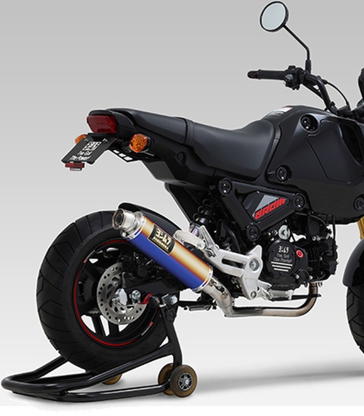 Scarico completo Yoshimura GP-Magnum Titanio blu per Honda MSX 125 Grom (21-24) 110a-40k-5u80b