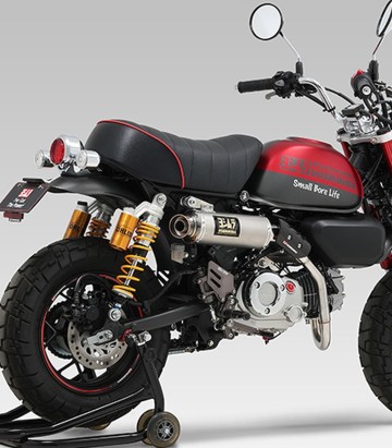 Scarico completo Yoshimura GP-Magnum Acciaio satinato per Honda Z 125 MA Monkey (21-25) 110a-44f-5y31
